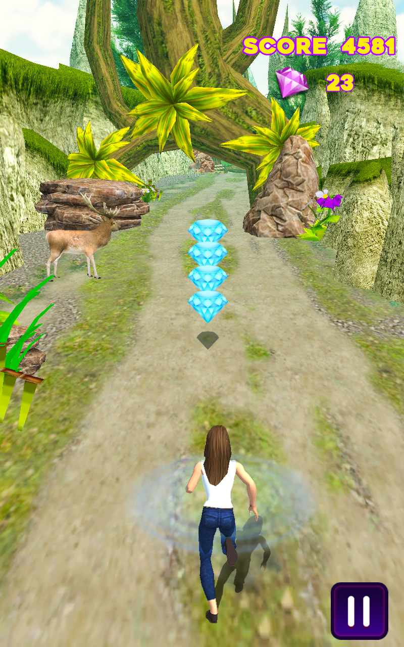اسکرین شات 4 بازی Royal Princess Jungle Run Game