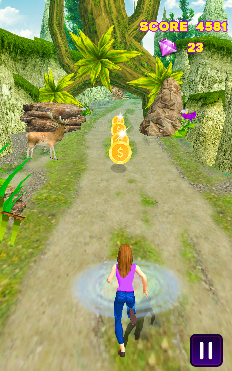 اسکرین شات 2 بازی Royal Princess Jungle Run Game