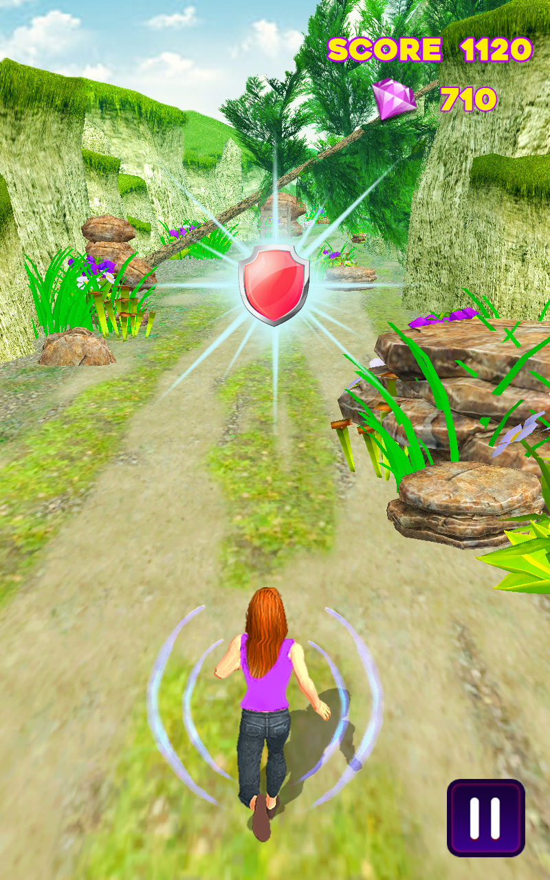 اسکرین شات 3 بازی Royal Princess Jungle Run Game
