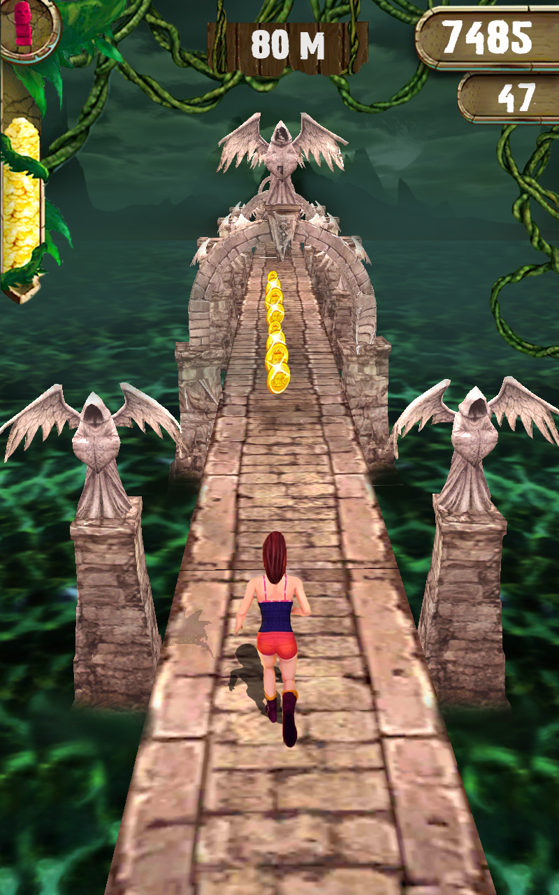 اسکرین شات 1 برنامه Scary Temple Princess Runner Games 2021