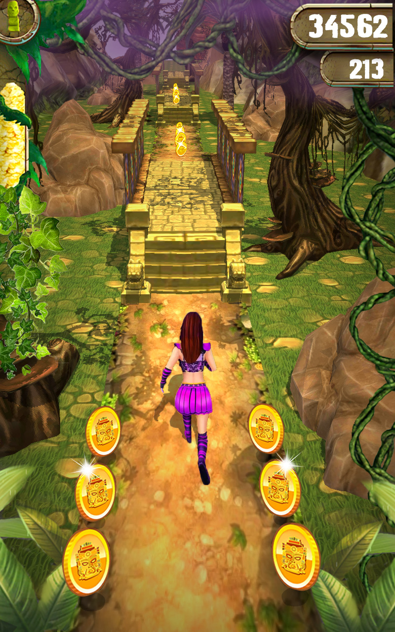 اسکرین شات 3 برنامه Scary Temple Princess Runner Games 2021