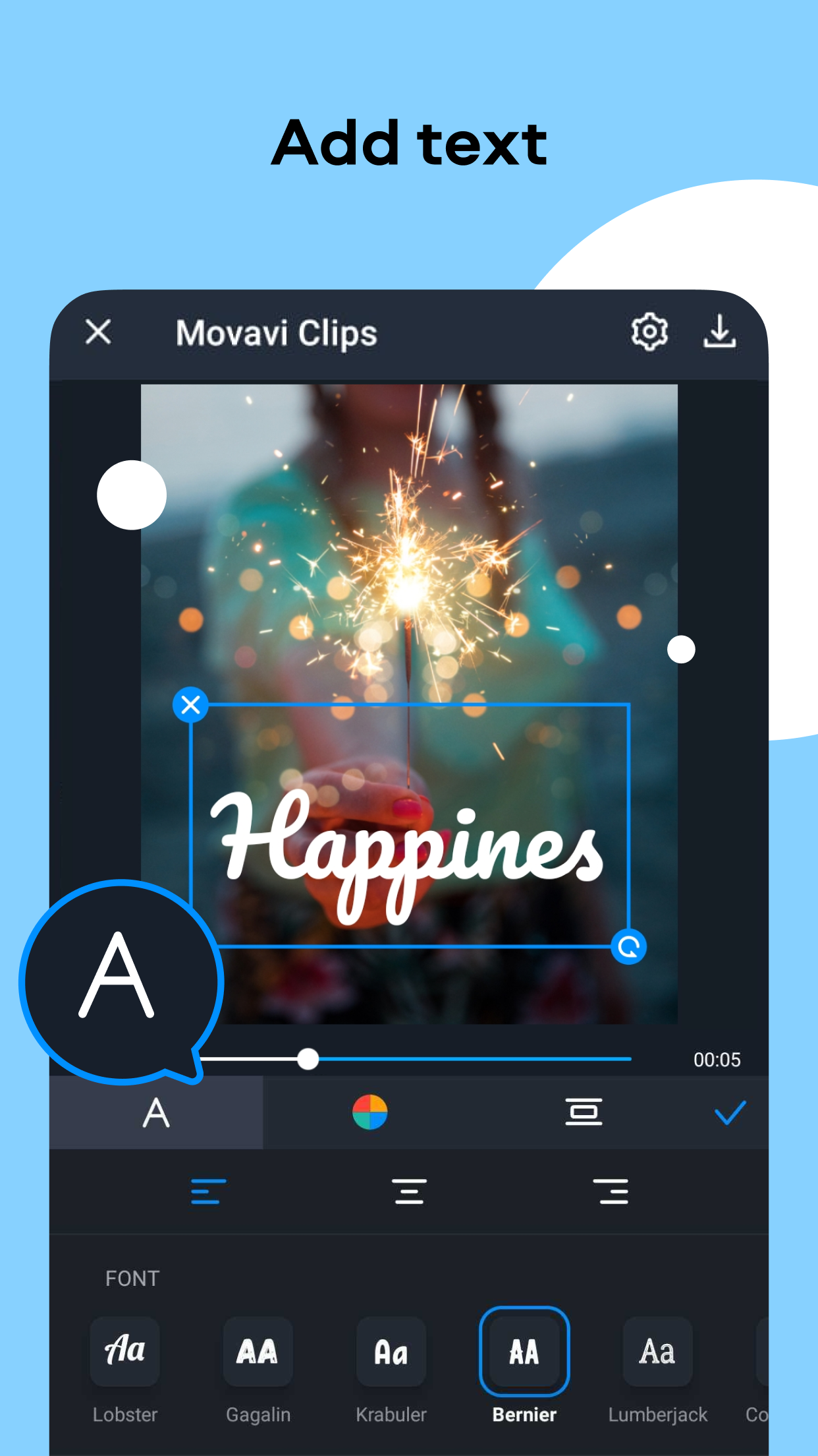 اسکرین شات 7 برنامه Movavi Clips - Video Editor