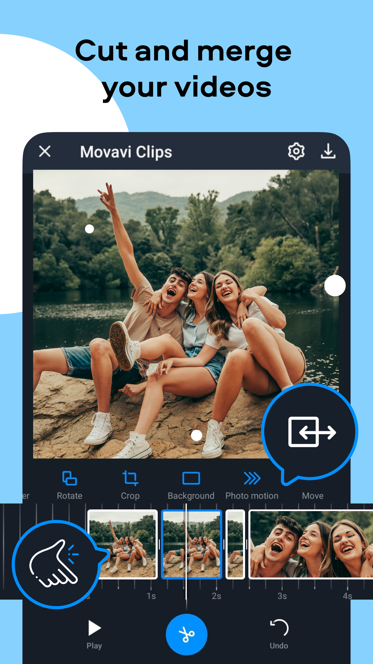 اسکرین شات 3 برنامه Movavi Clips - Video Editor