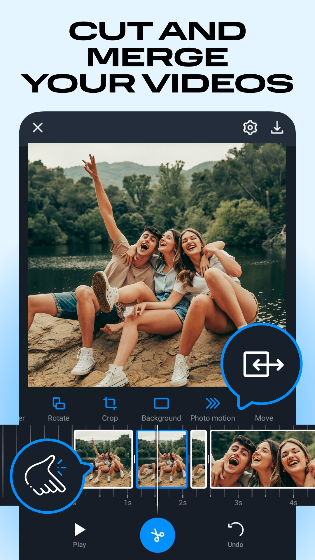 اسکرین شات 5 برنامه ویرایشگر فیلم Movavi Clips