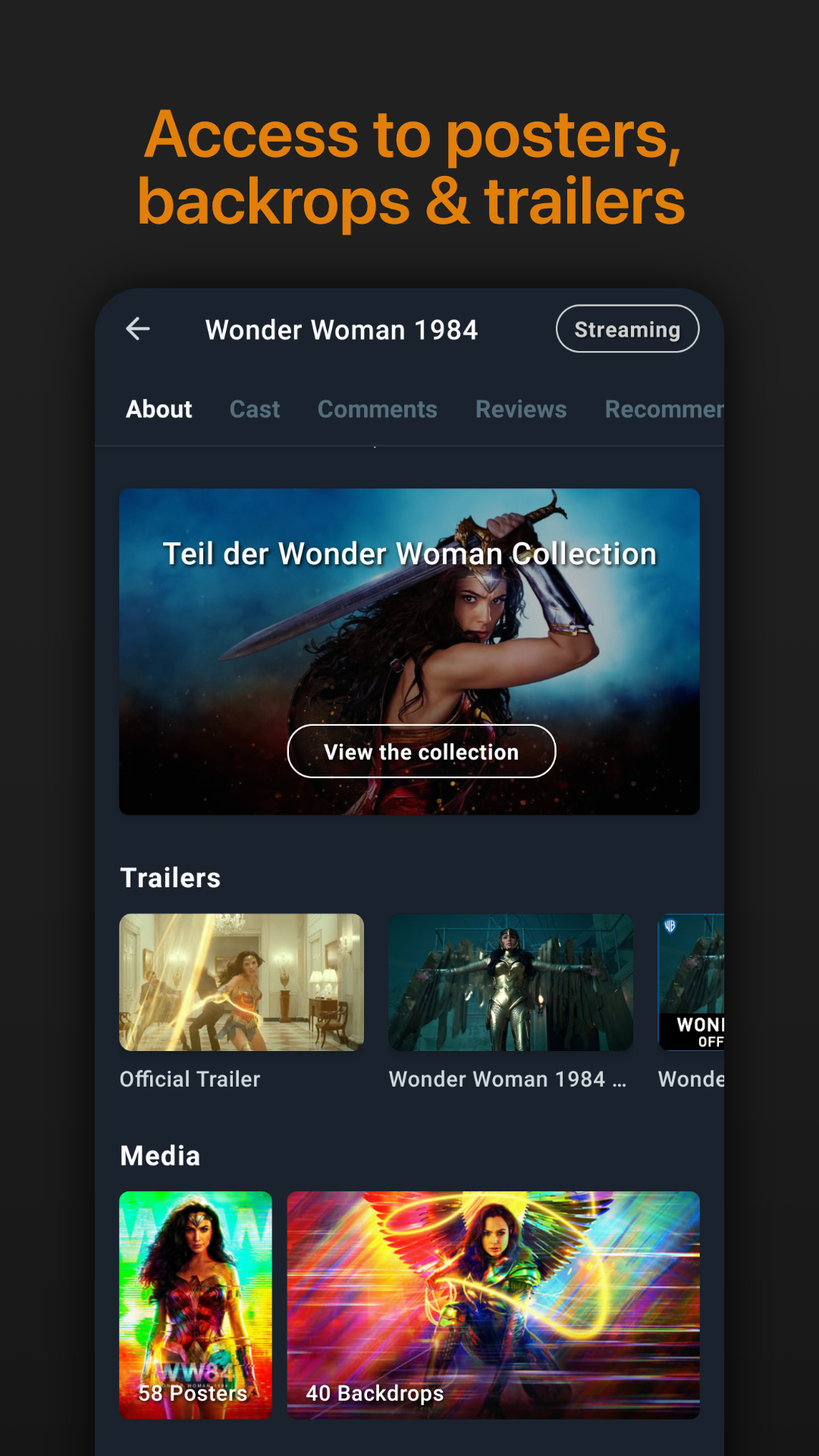 اسکرین شات 2 برنامه Moviebase: TV & Movie Tracker