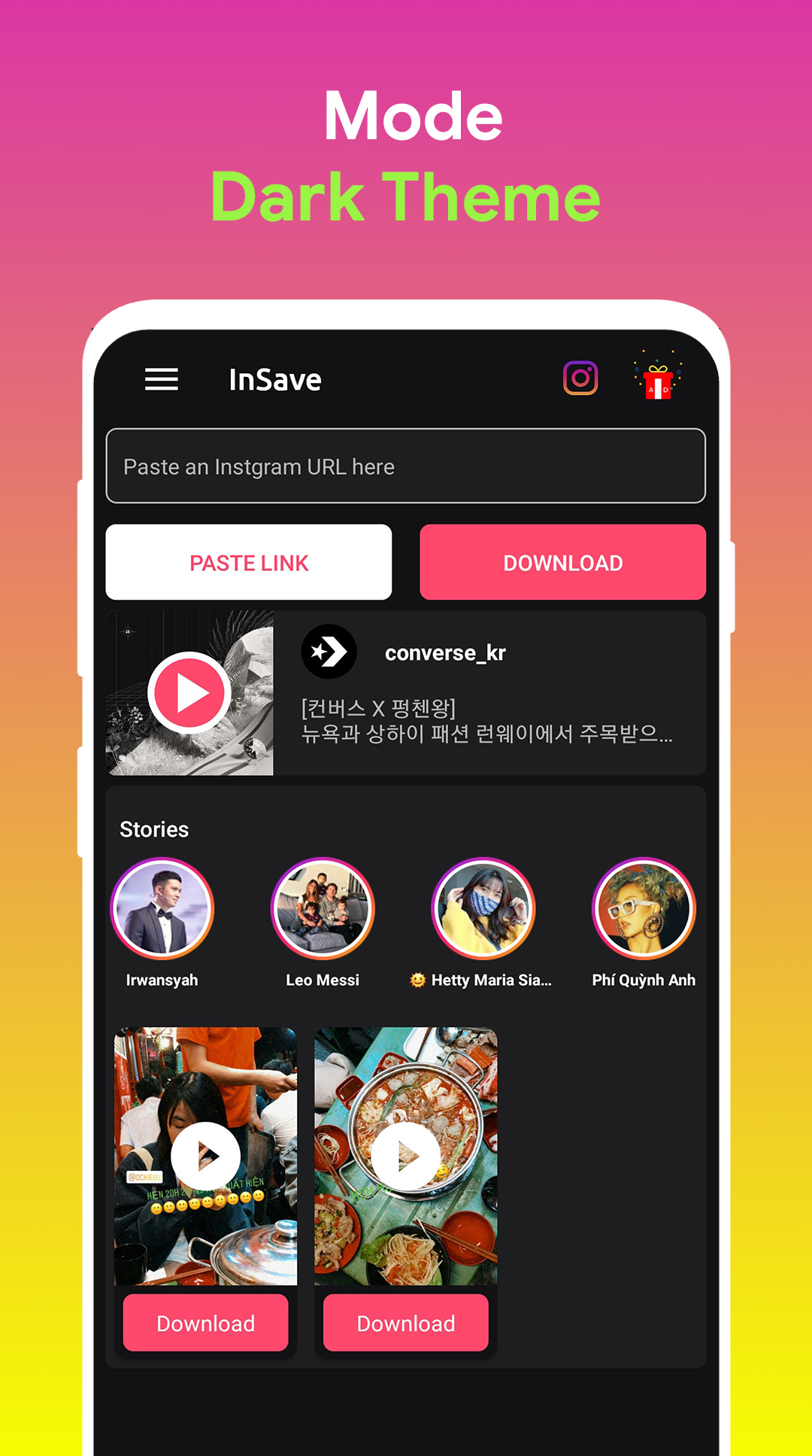 اسکرین شات 5 برنامه Downloader for Instagram