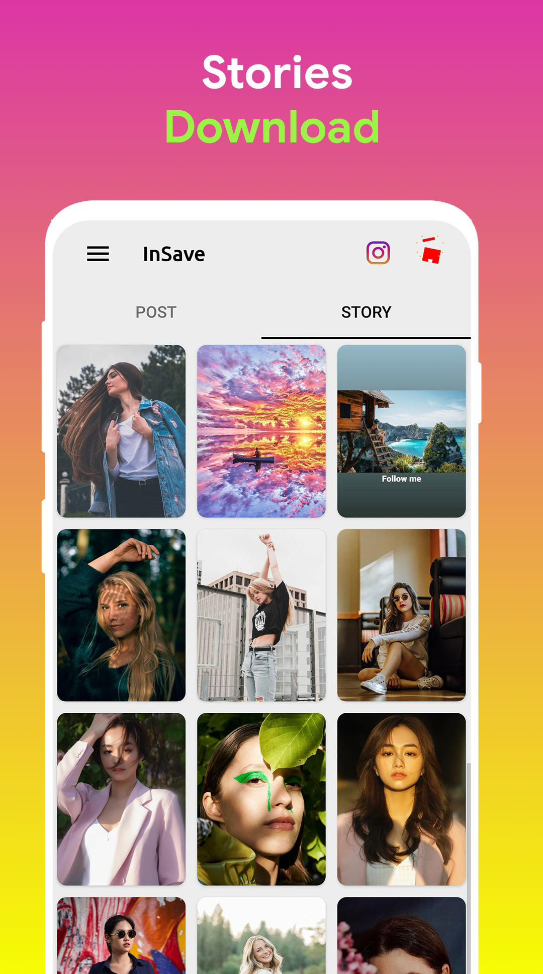 اسکرین شات 3 برنامه Downloader for Instagram