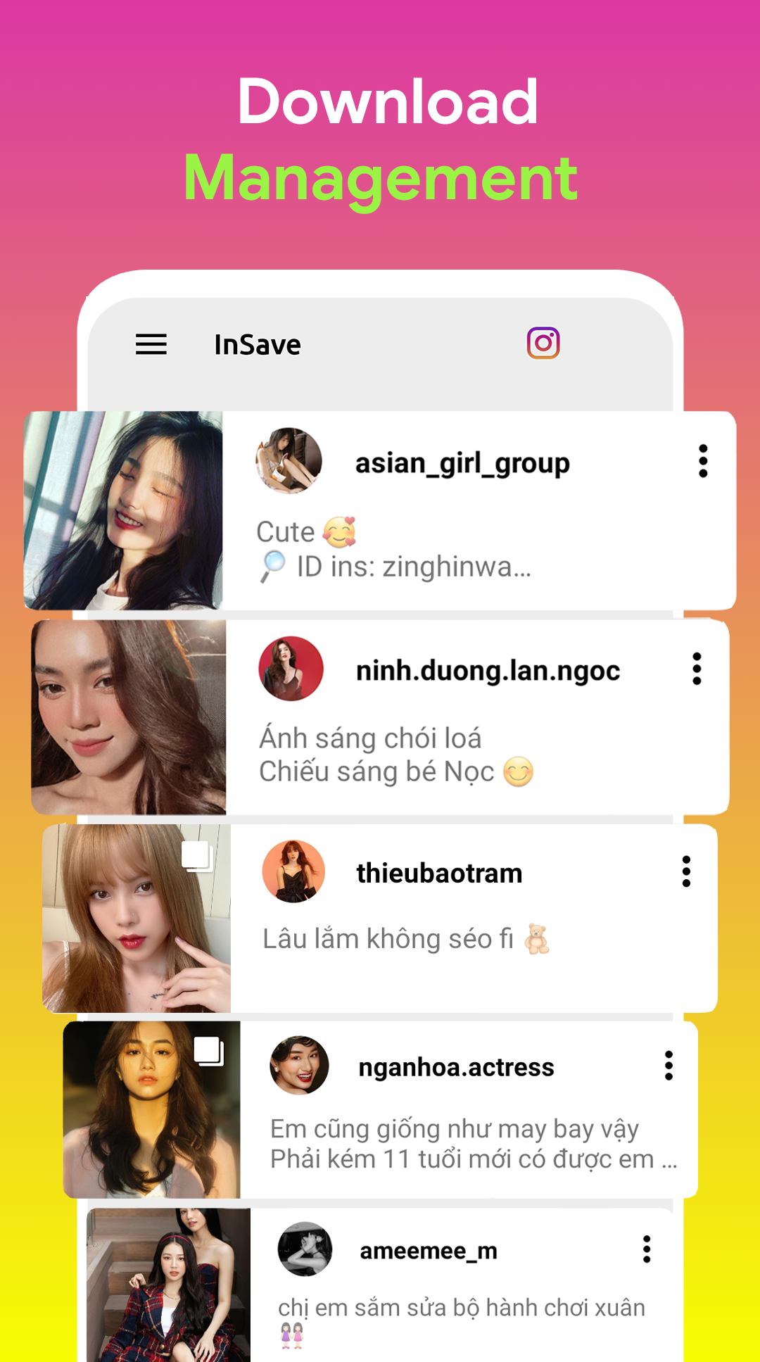 اسکرین شات 4 برنامه Downloader for Instagram