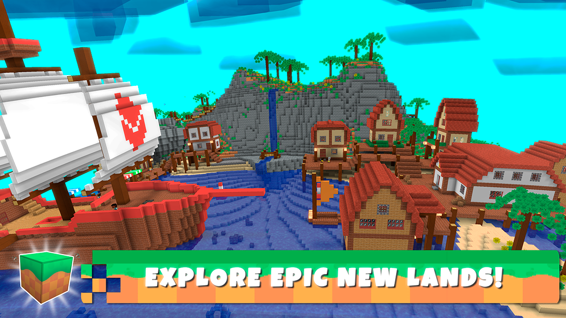 اسکرین شات 2 بازی Crafty Lands: Build & Explore