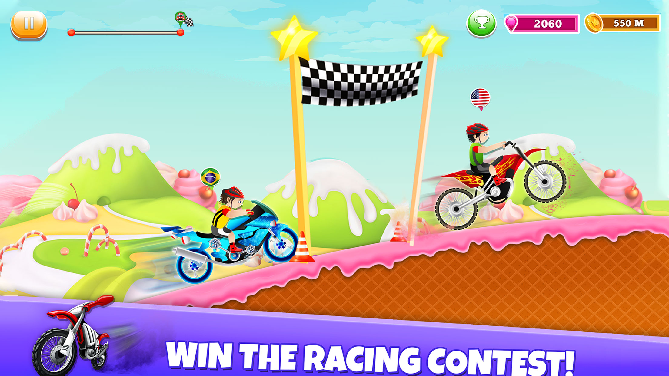 اسکرین شات 7 برنامه Boys Bike Race-Motorcycle Game