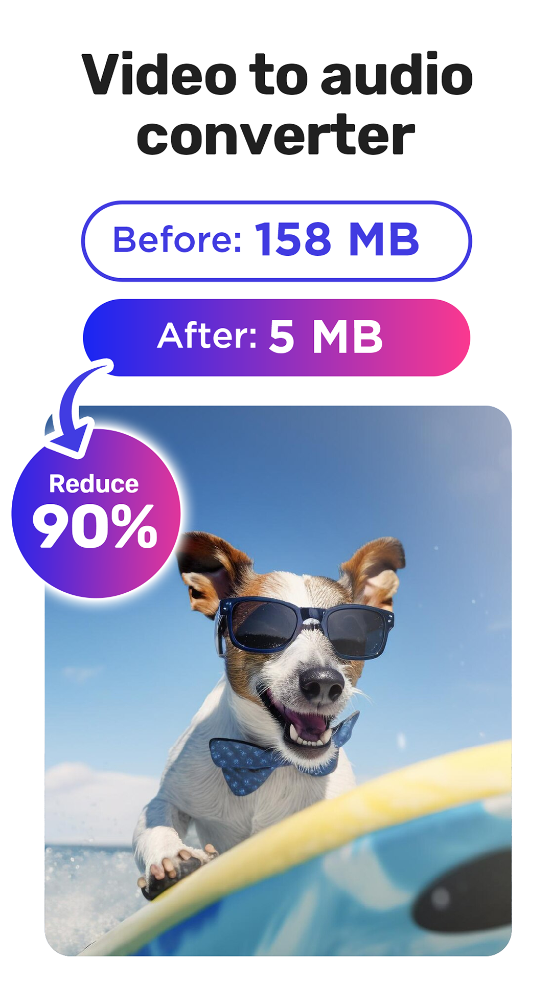 اسکرین شات 2 برنامه Video to audio, mp3 converter