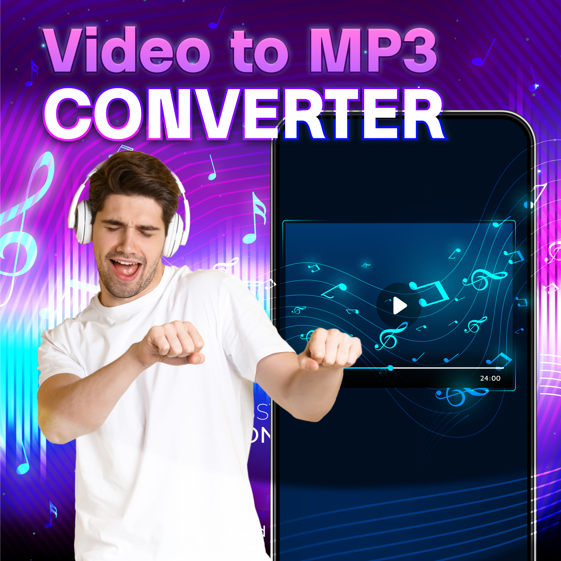 اسکرین شات 1 برنامه MP3 Converter - Video to MP3