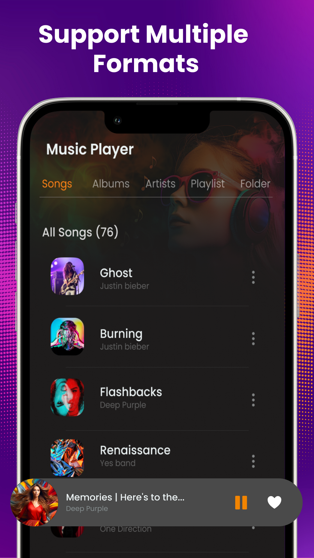 اسکرین شات 7 برنامه MP3 Music Player For Android