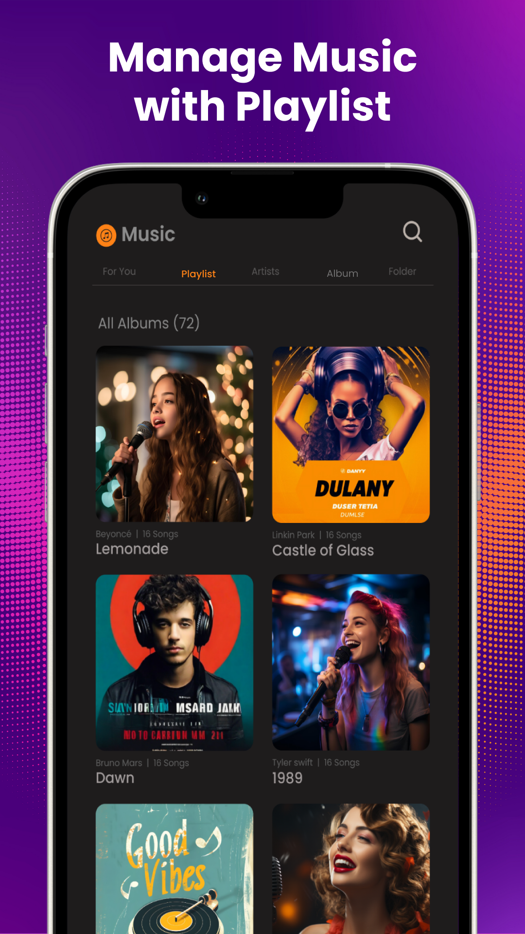 اسکرین شات 3 برنامه MP3 Music Player For Android