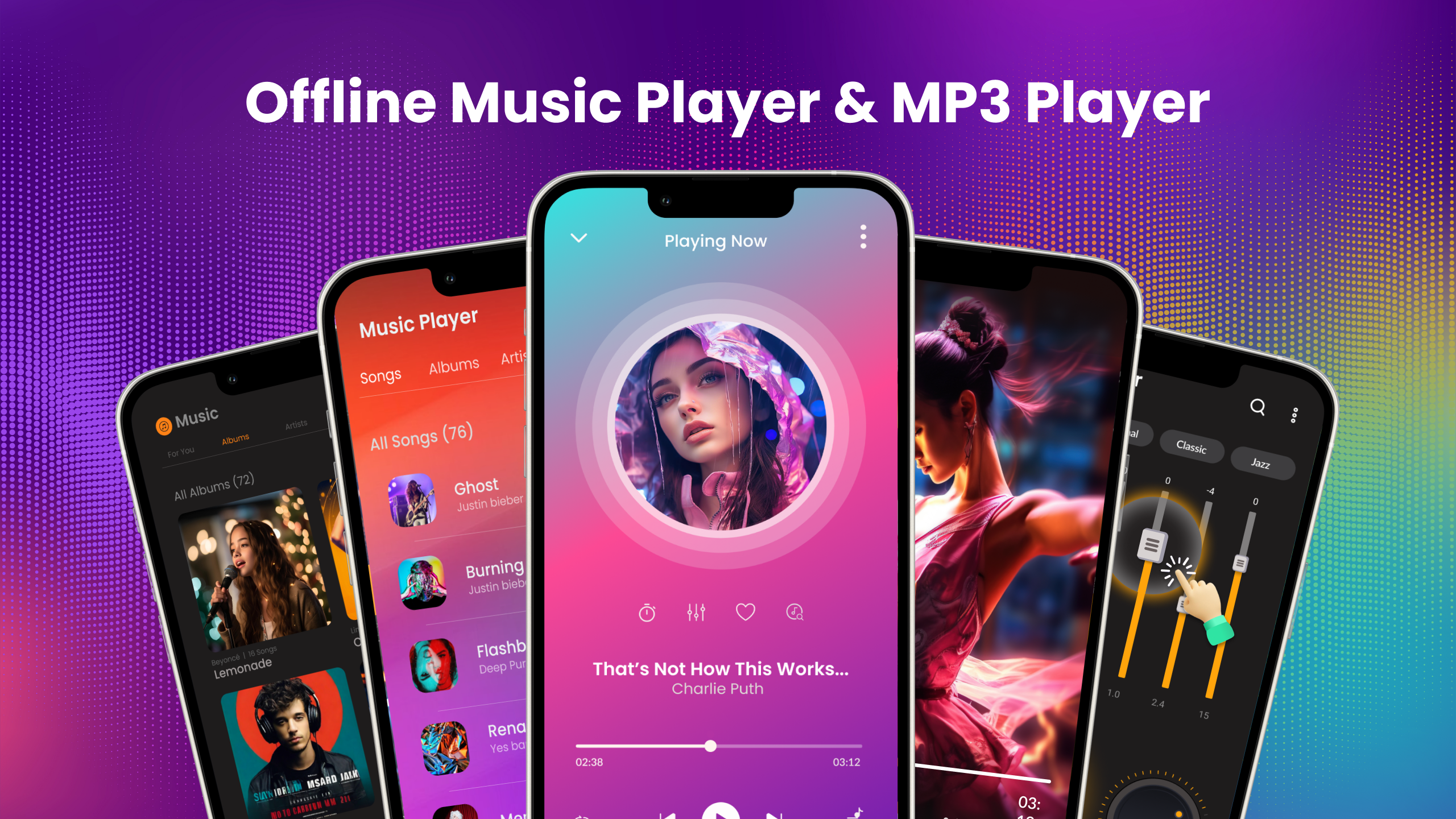 اسکرین شات 1 برنامه MP3 Music Player For Android