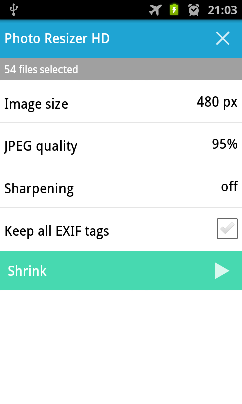 اسکرین شات 4 برنامه Photo Resizer HD