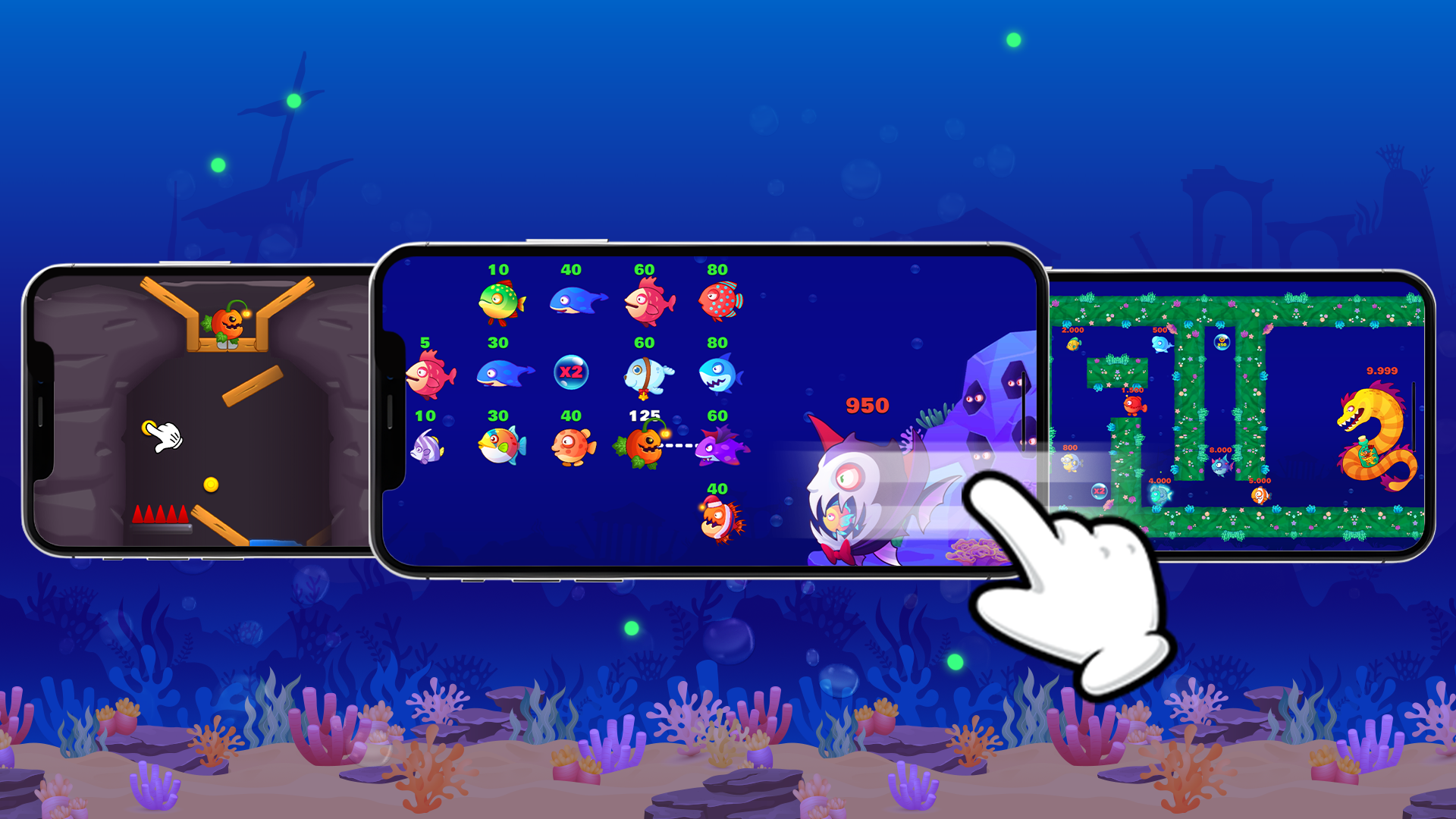 اسکرین شات 3 بازی Eat Fish.IO : Fish Battle