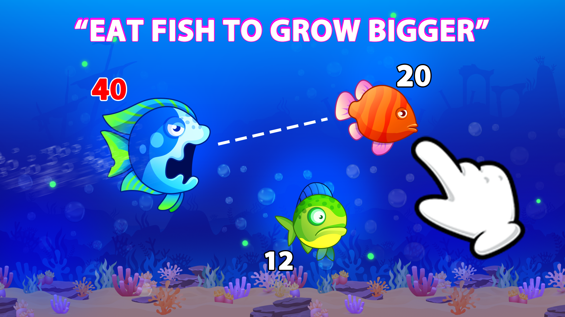 اسکرین شات 1 بازی Eat Fish.IO : Fish Battle