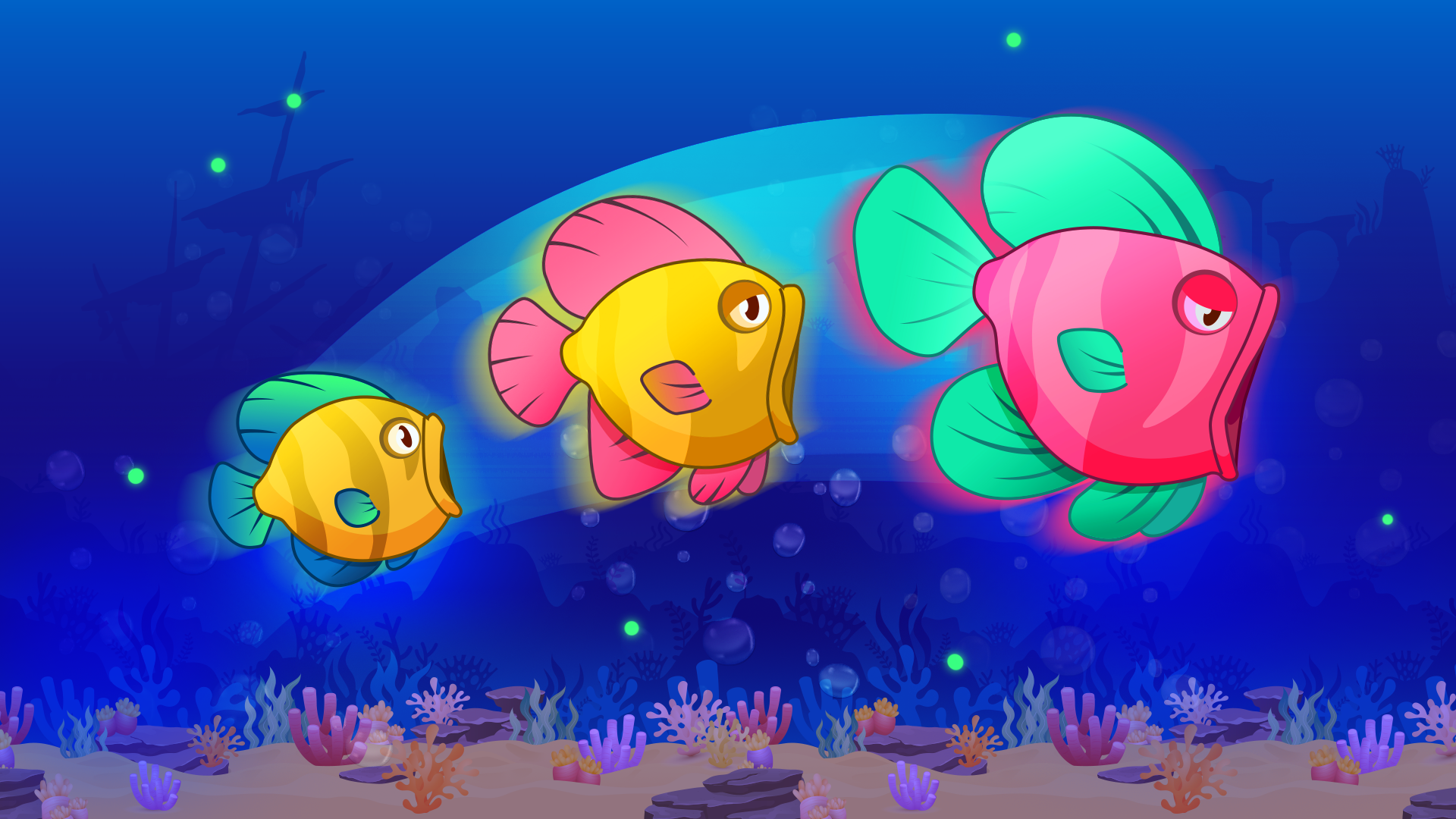 اسکرین شات 2 بازی Eat Fish.IO : Fish Battle