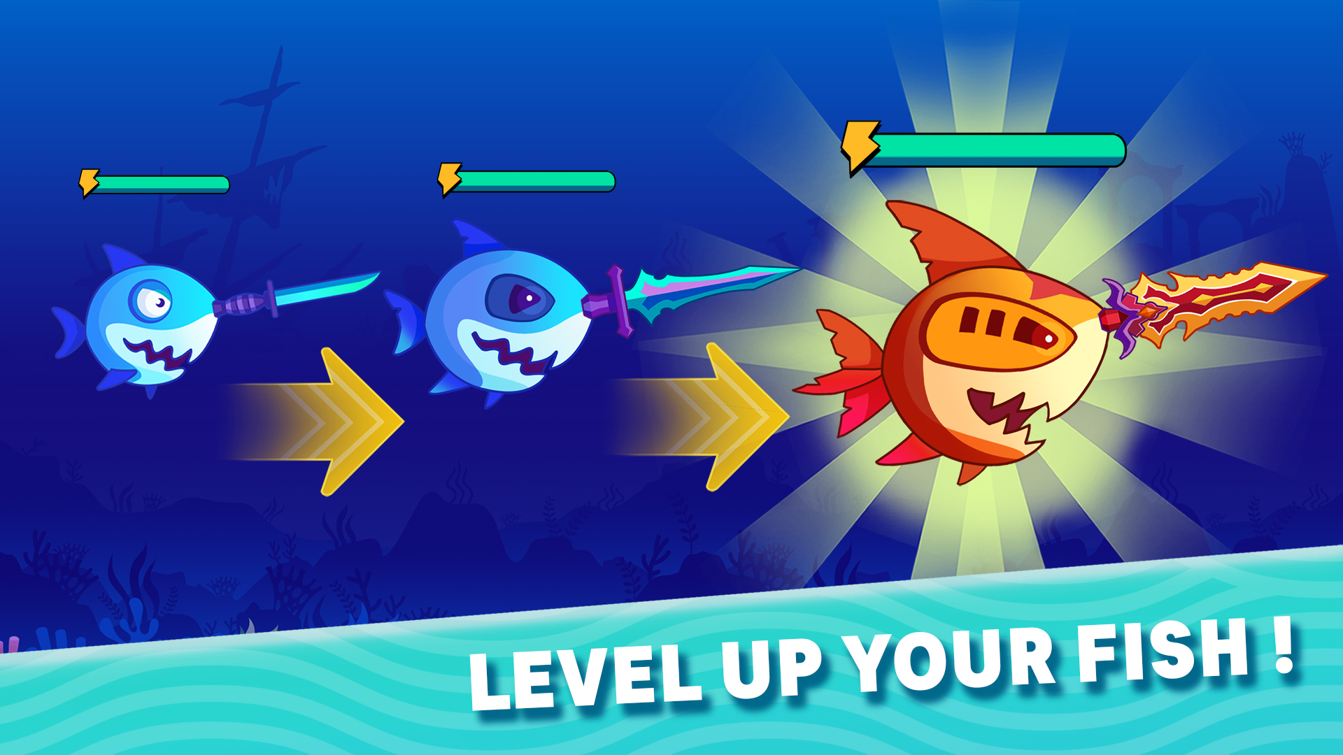 اسکرین شات 3 بازی Sword Shark.io - Hungry Shark