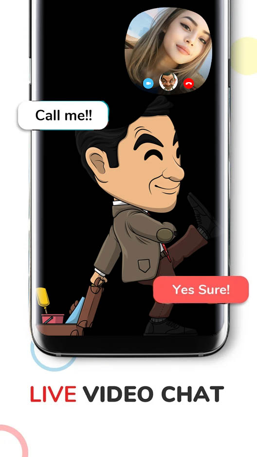 اسکرین شات 3 برنامه Mr. Funny Call Me! Fake Video Call