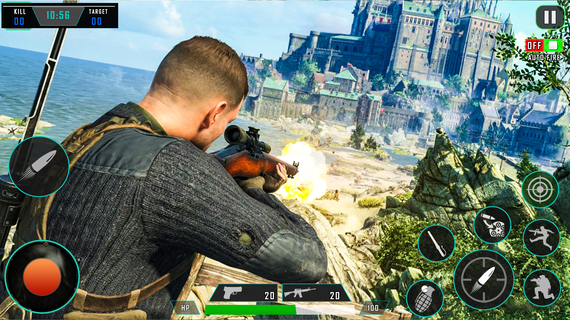 اسکرین شات 4 بازی Offline Gun Games : Fire Games