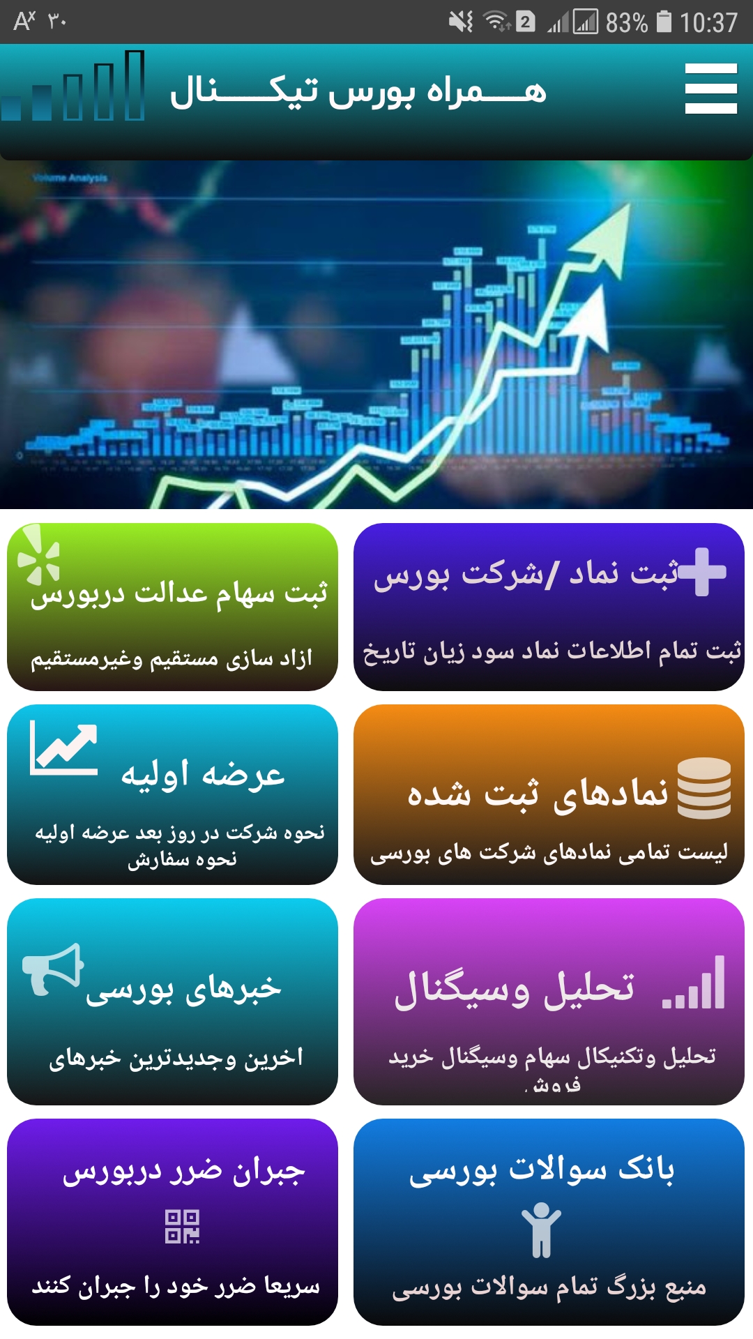 اسکرین شات 11 برنامه بورس همراه تیکنال