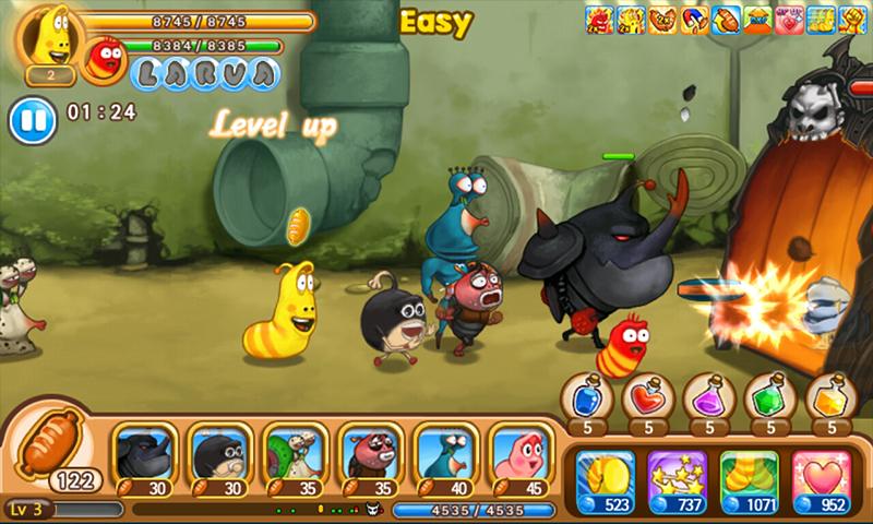 اسکرین شات 8 بازی Larva Heroes: Lavengers