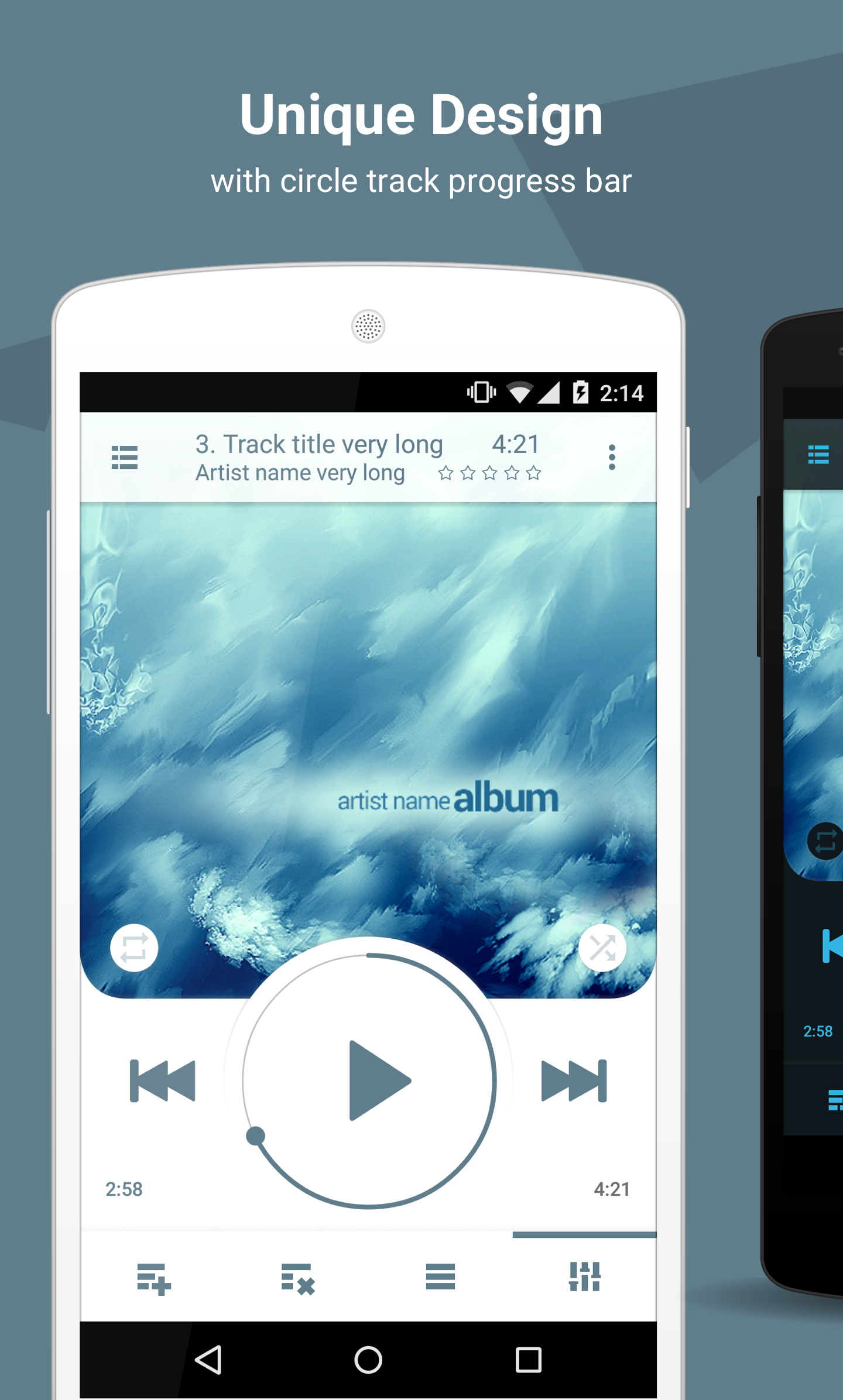 اسکرین شات 1 برنامه NRG Player music player
