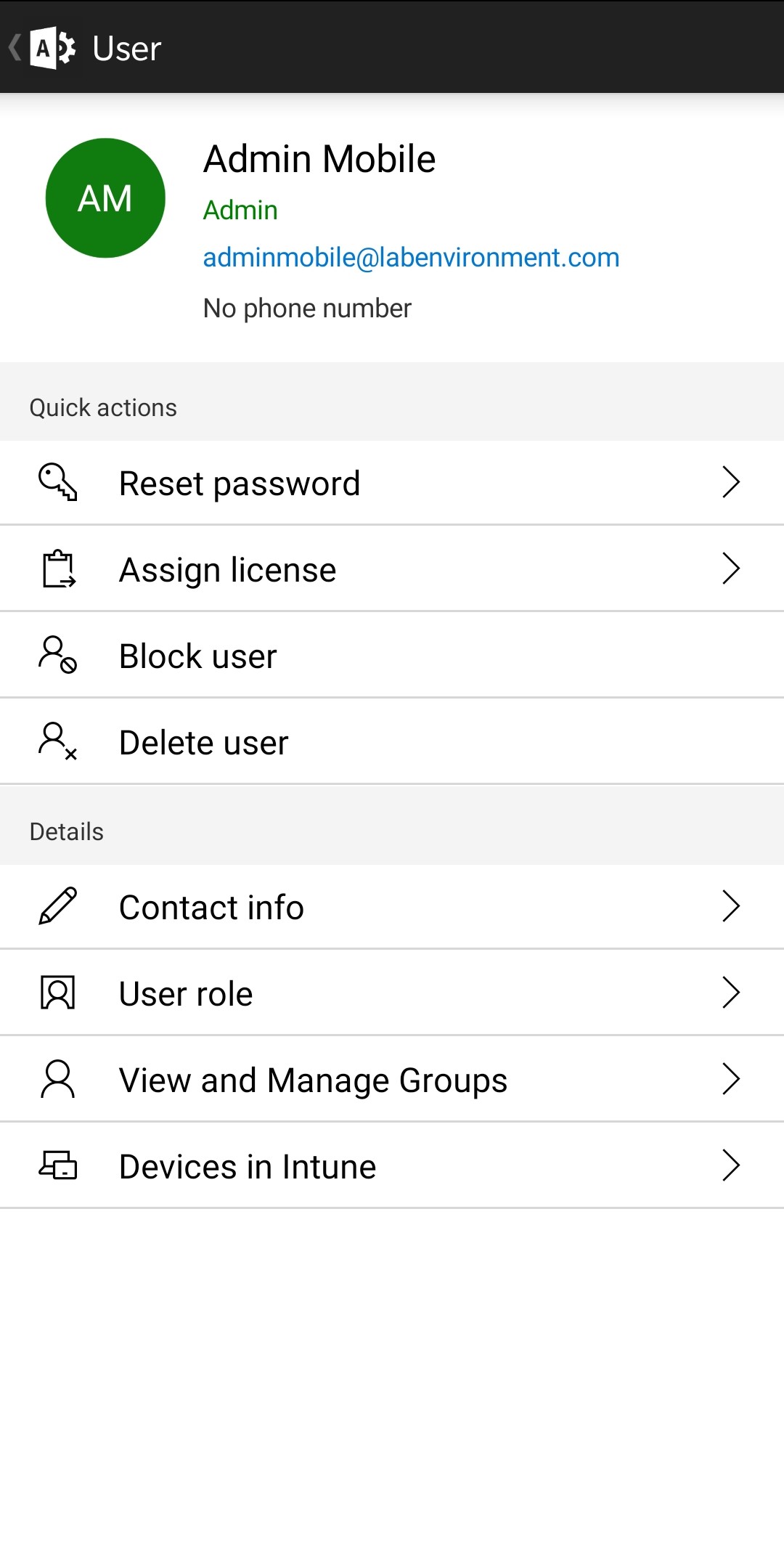 اسکرین شات 3 برنامه Microsoft 365 Admin
