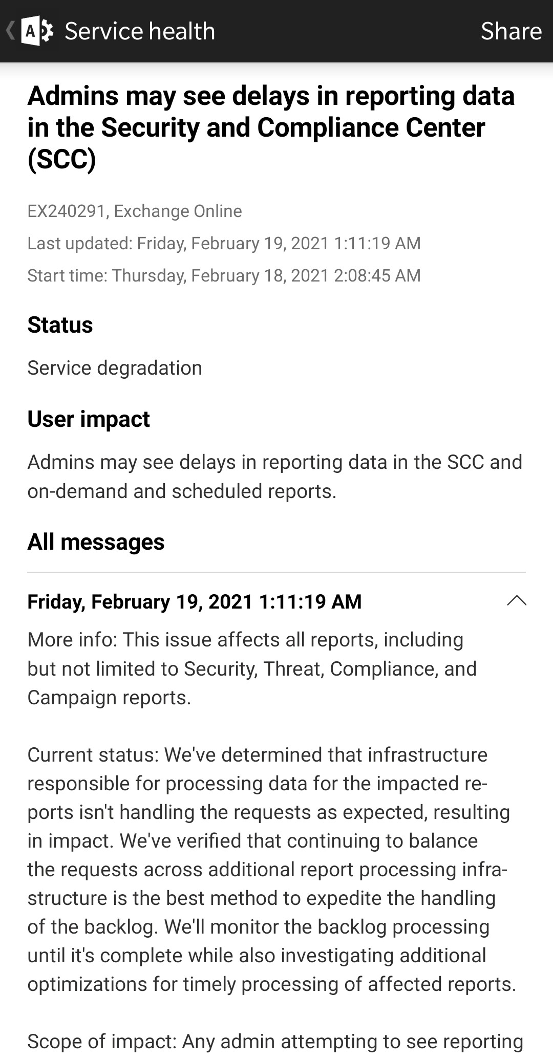اسکرین شات 5 برنامه Microsoft 365 Admin