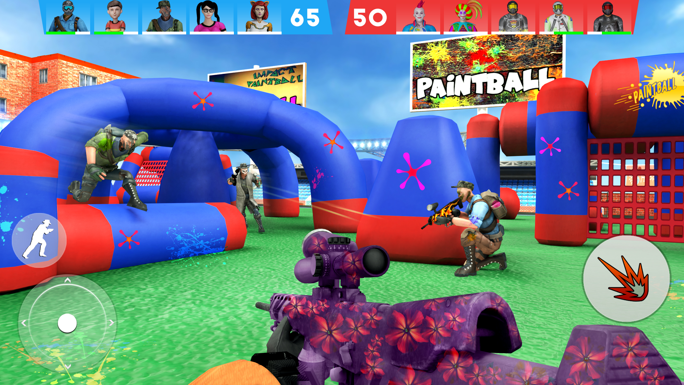 اسکرین شات 4 بازی Paintball Shooting Game 3D