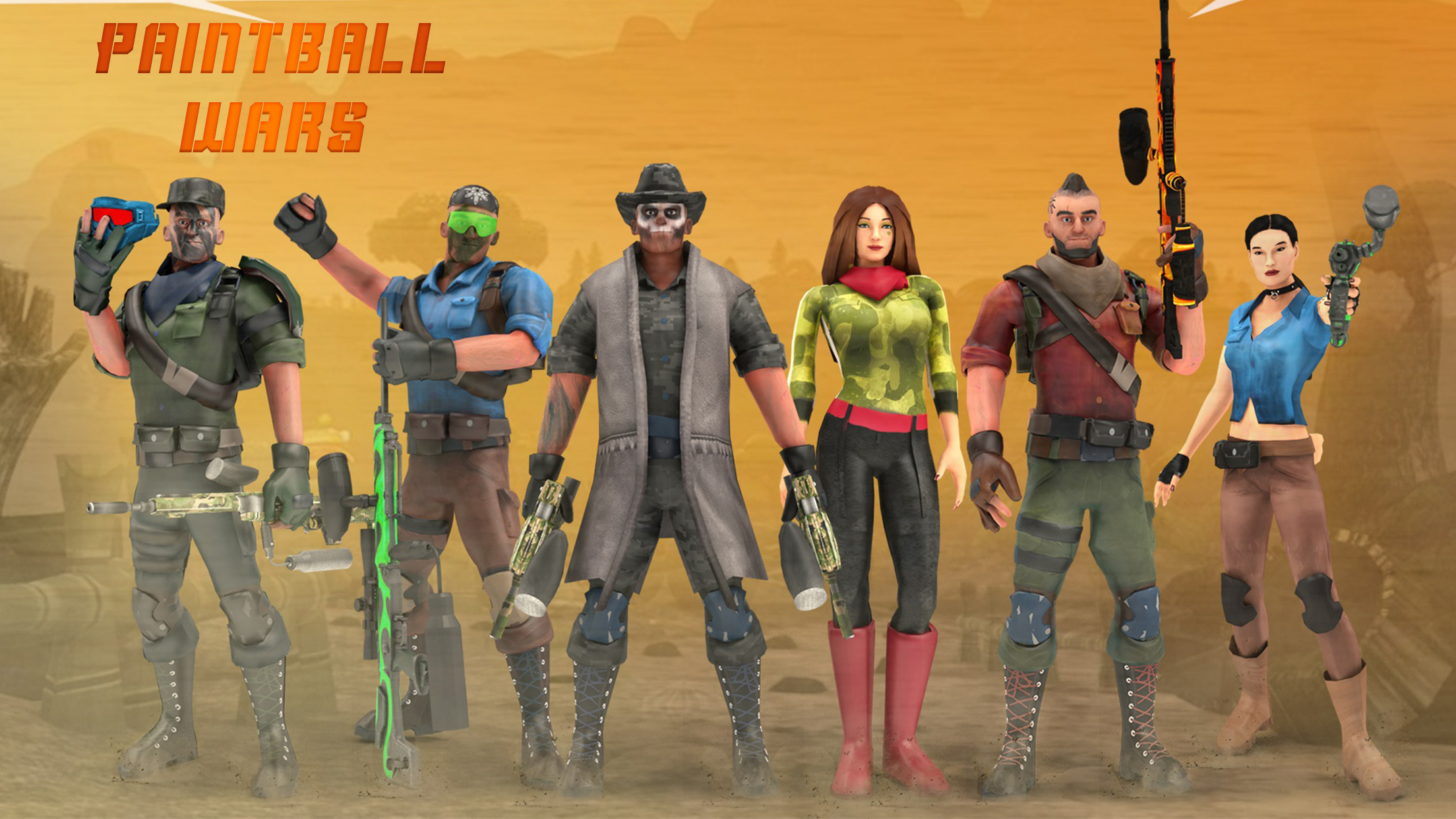 اسکرین شات 3 بازی Paintball Shooting Game 3D