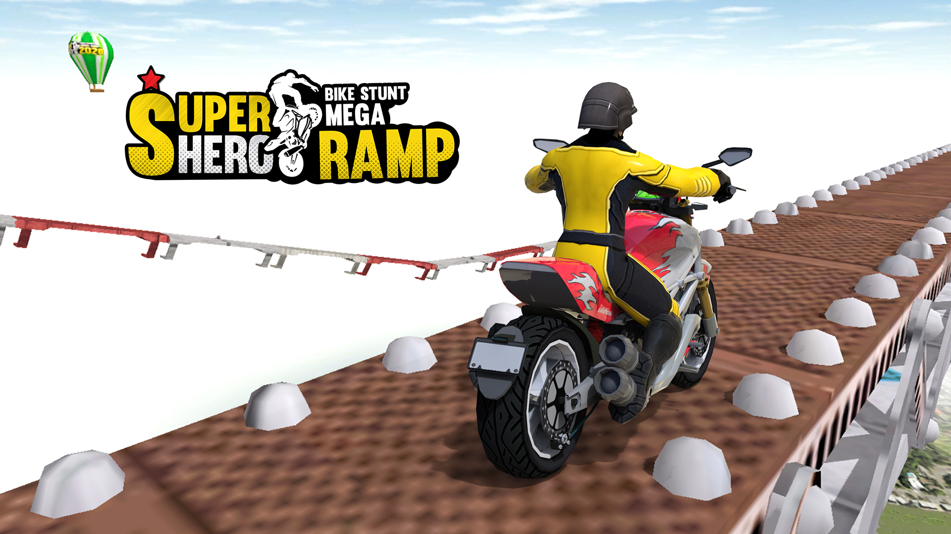 اسکرین شات 5 بازی Super Hero Bike Mega Ramp
