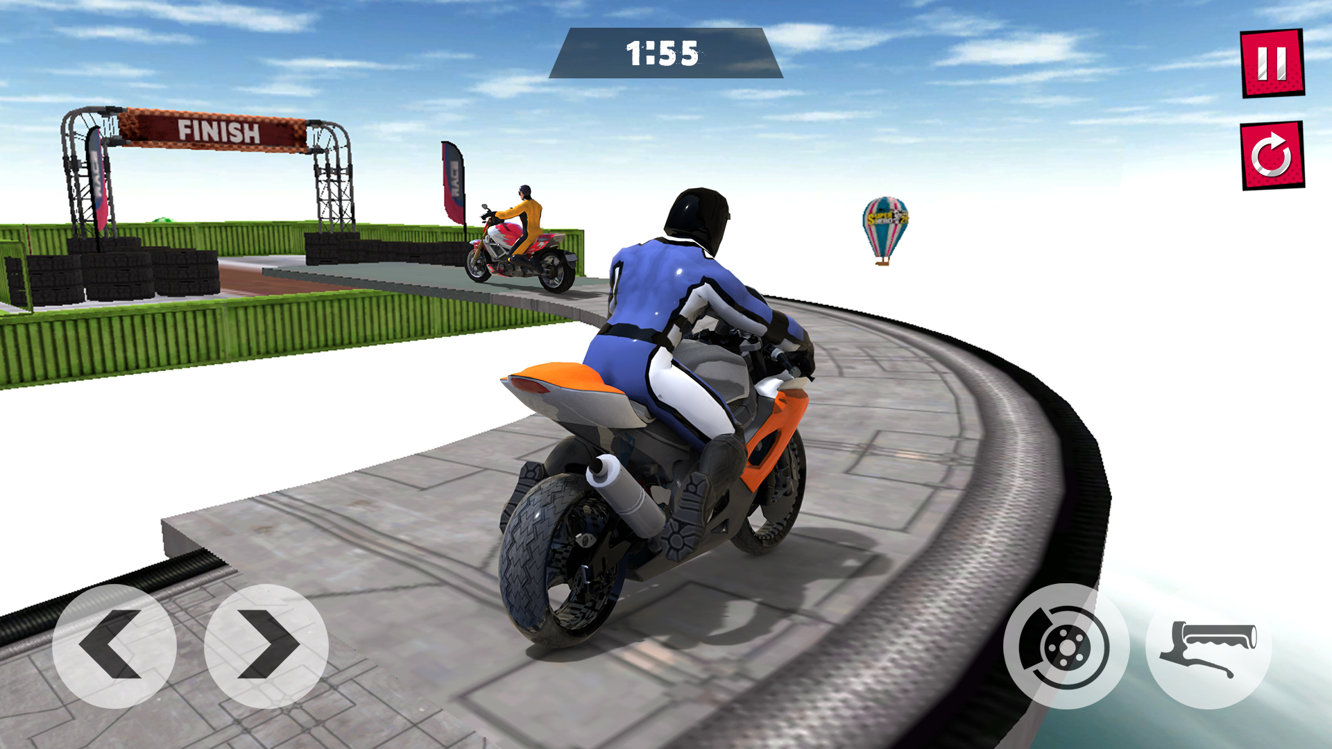 اسکرین شات 4 بازی Super Hero Bike Mega Ramp