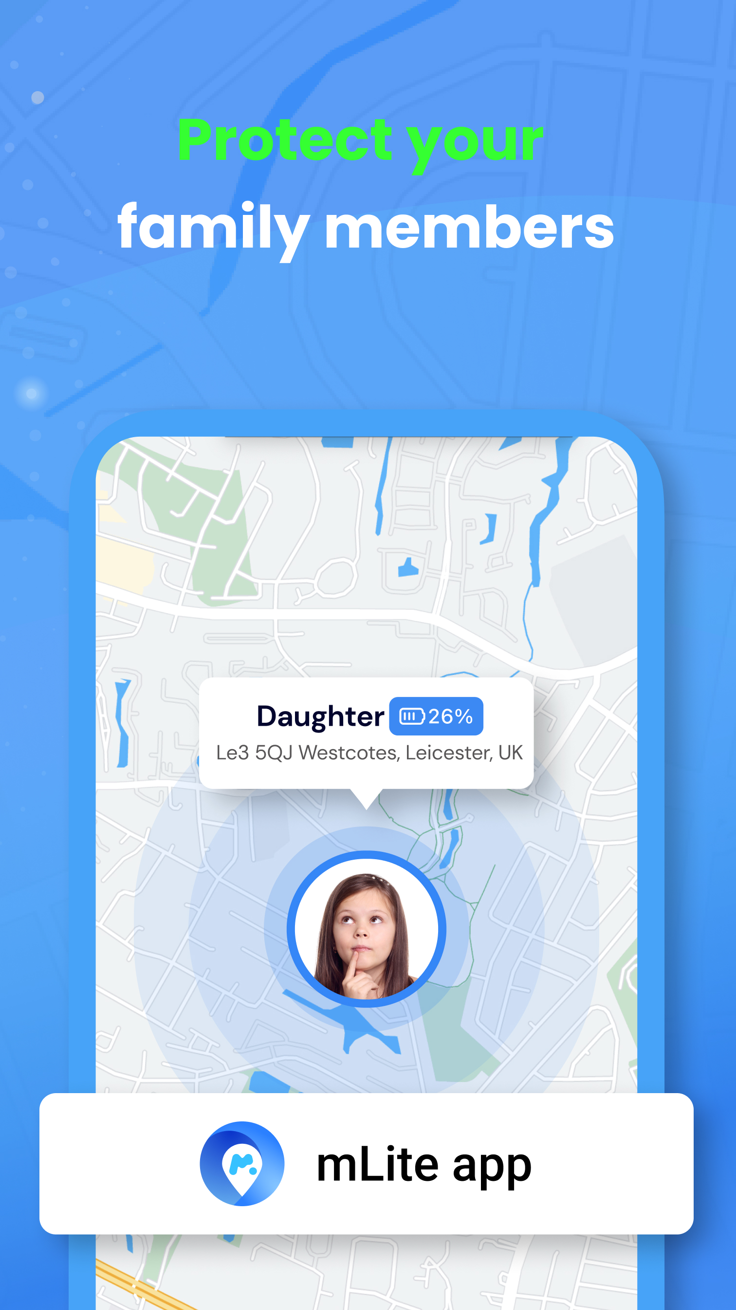 اسکرین شات 1 برنامه mLite - GPS Location Tracker