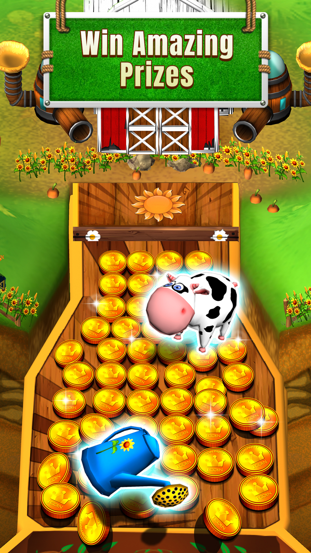 اسکرین شات 2 بازی Farm Flowers Coin Party Dozer