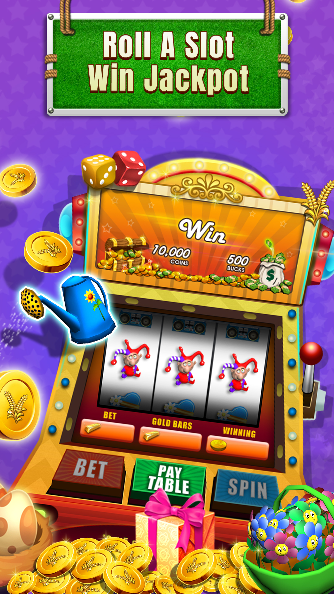 اسکرین شات 3 بازی Farm Flowers Coin Party Dozer