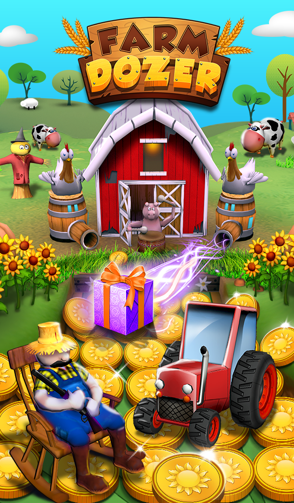 اسکرین شات 1 بازی Farm Flowers Coin Party Dozer