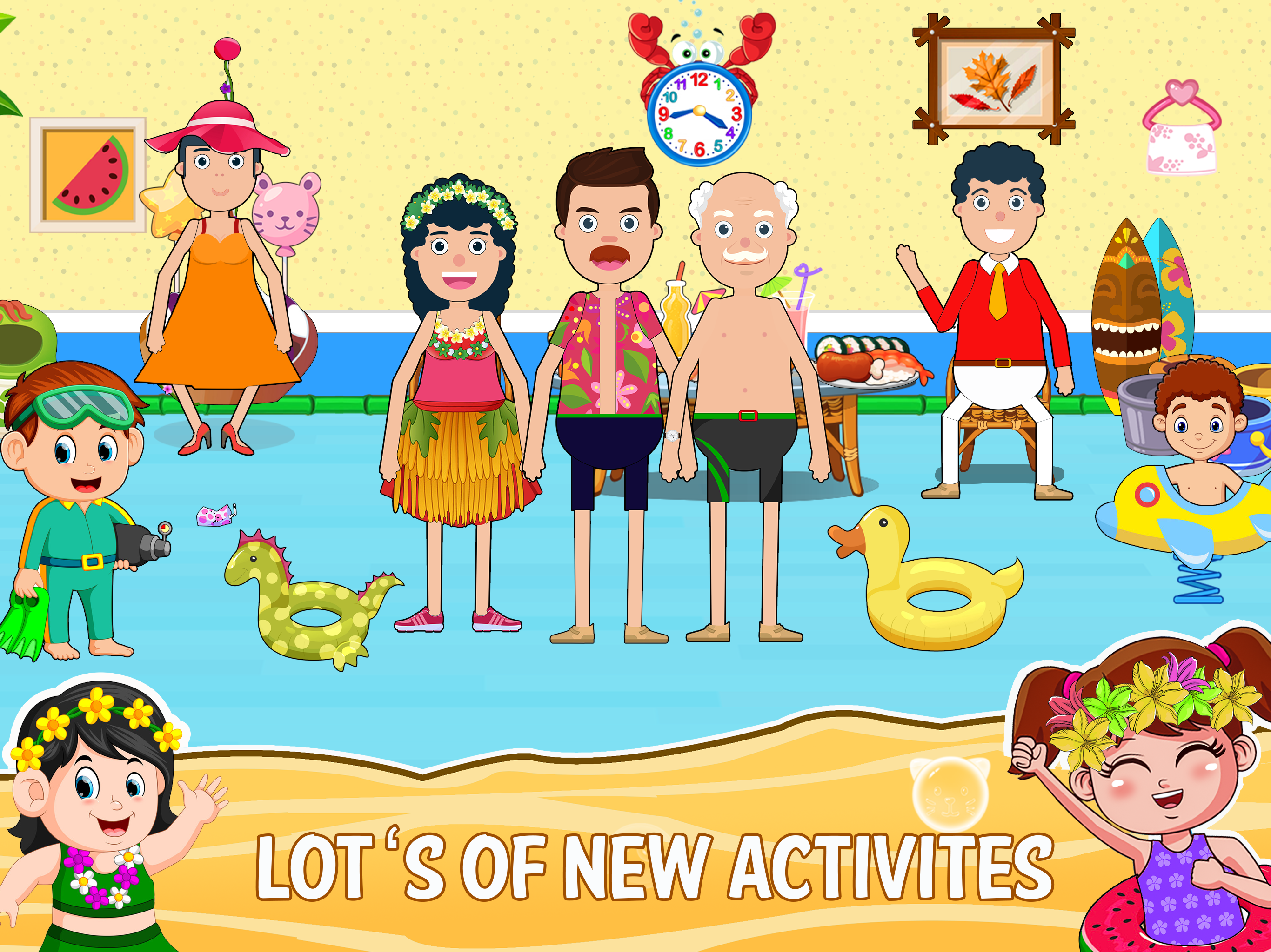 اسکرین شات 3 برنامه Mini Town: Beach Games
