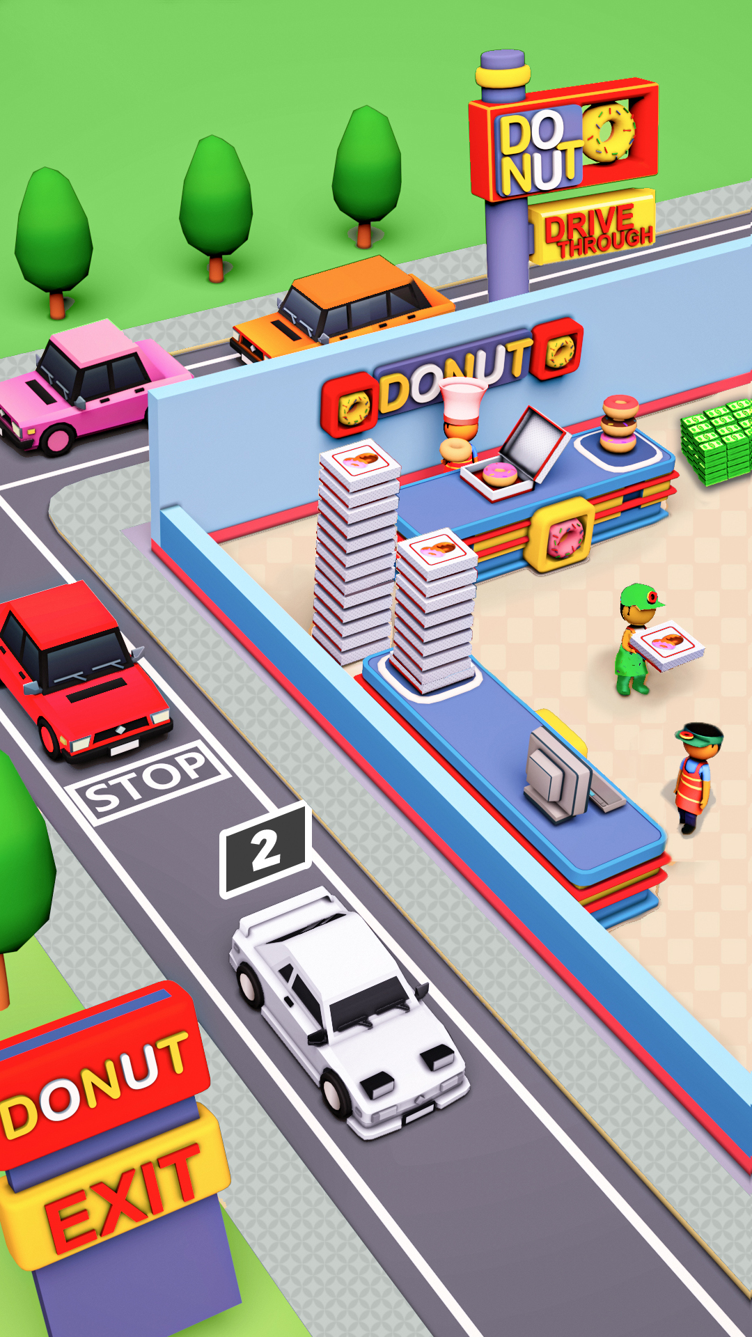 اسکرین شات 3 بازی Donut Empire:Idle Tycoon Games