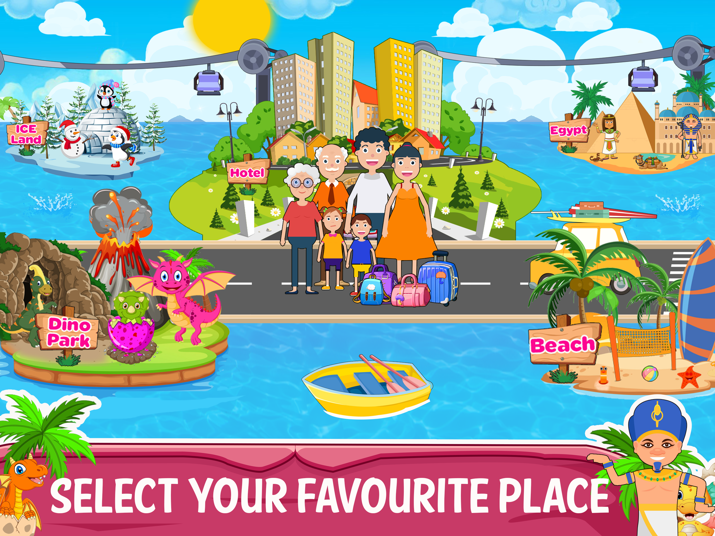 اسکرین شات 1 بازی Mini Town: Vacation