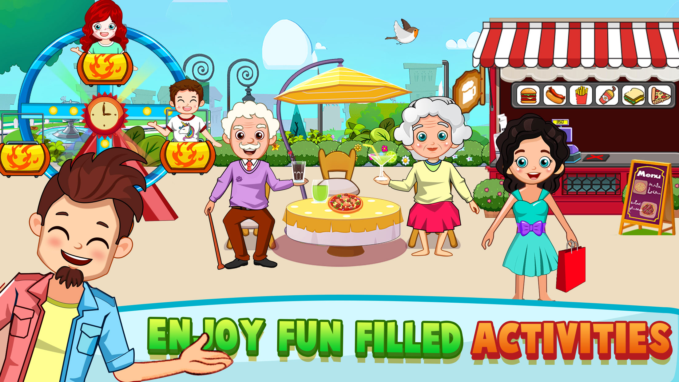 اسکرین شات 5 بازی Mini Town Kids Shopping Stores