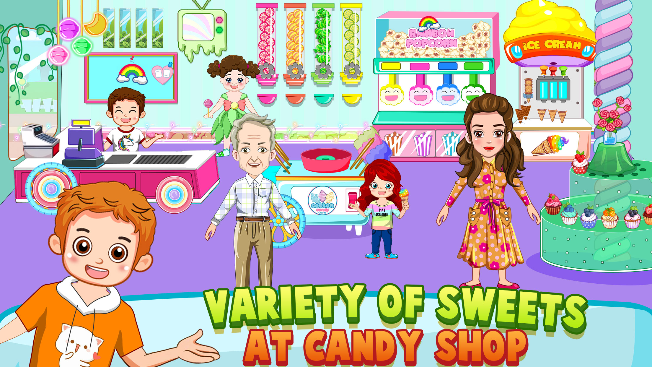 اسکرین شات 3 بازی Mini Town Kids Shopping Stores