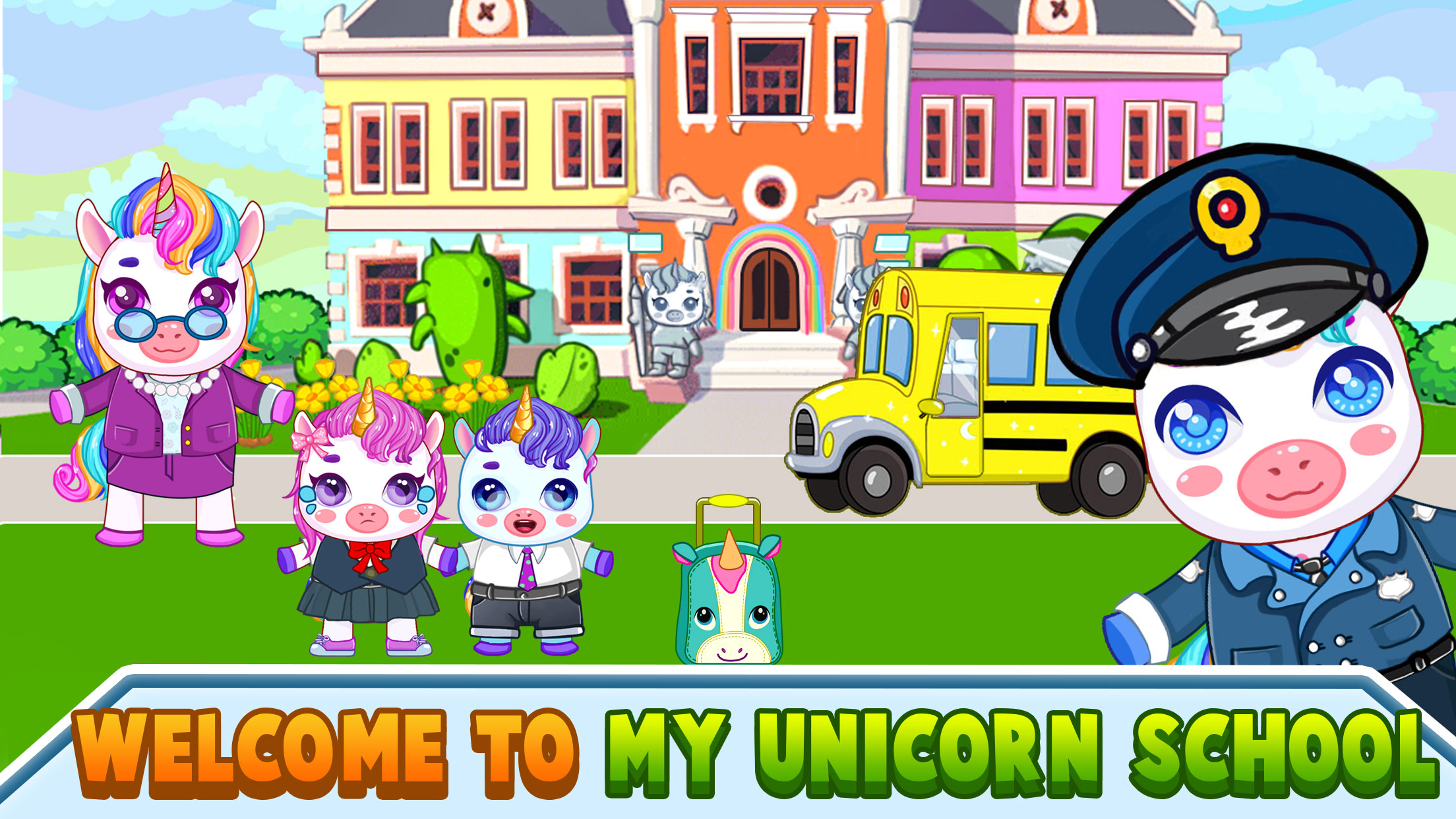 اسکرین شات 1 بازی Mini Town: My Unicorn School