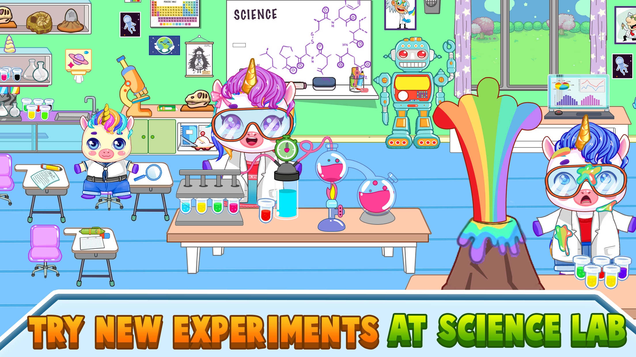 اسکرین شات 2 بازی Mini Town: My Unicorn School