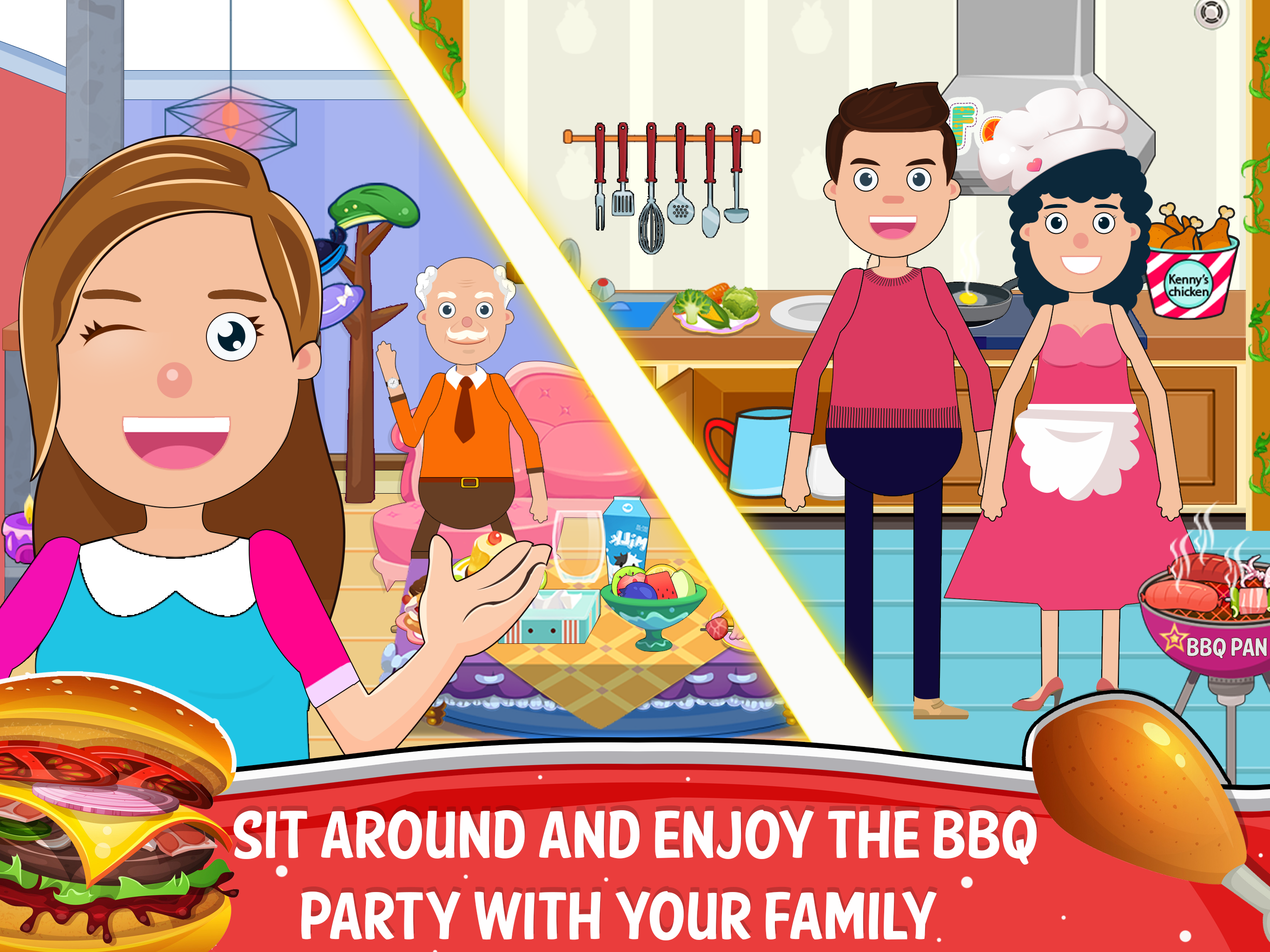 اسکرین شات 5 بازی Mini town : home family game