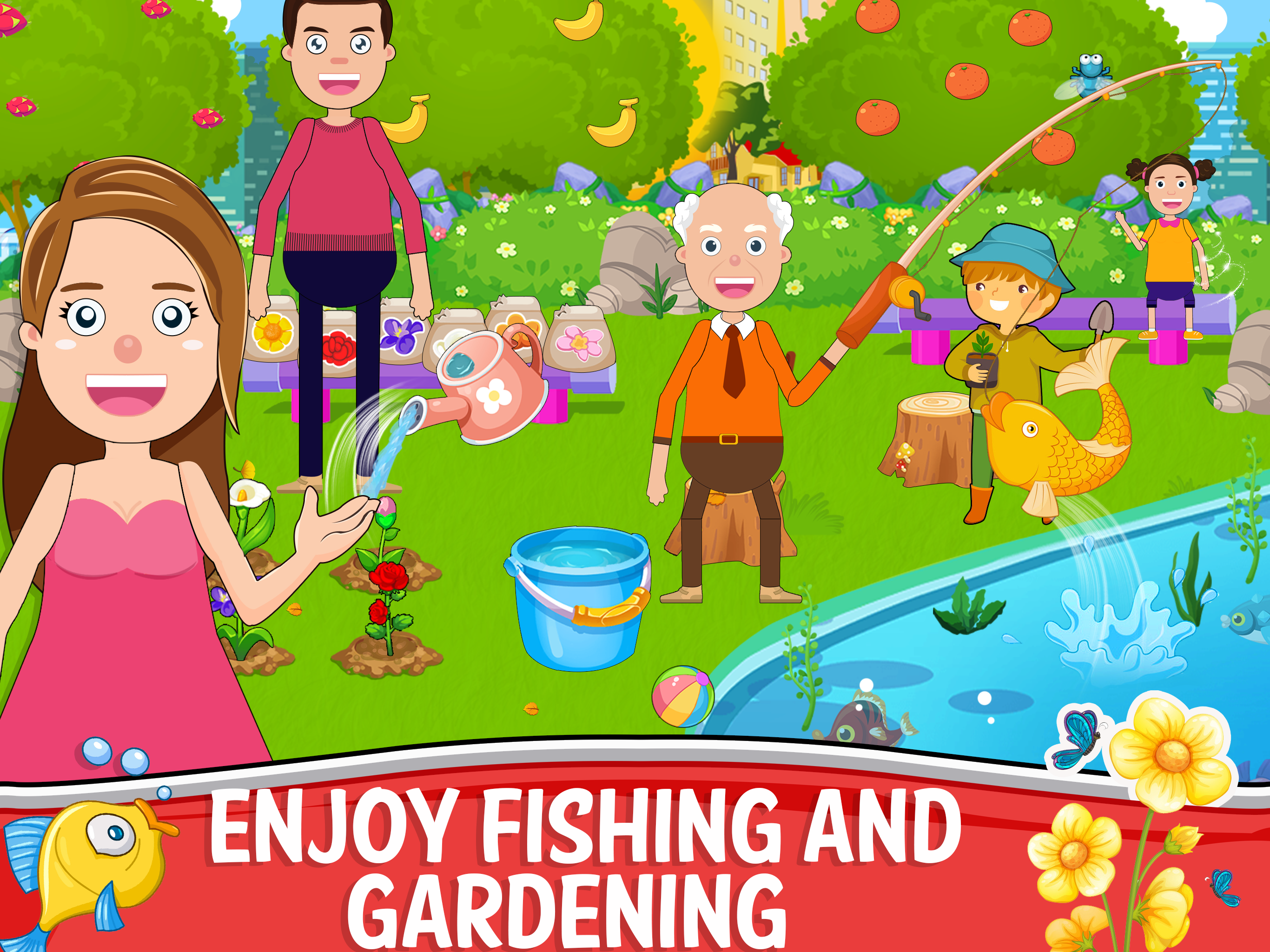 اسکرین شات 3 بازی Mini town : home family game