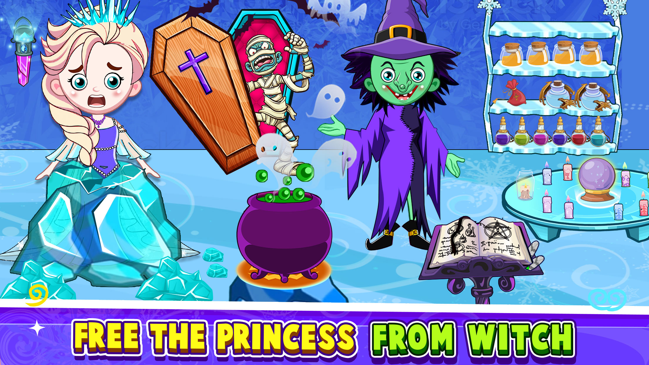 اسکرین شات 3 برنامه My Mini Town-Ice Princess Game
