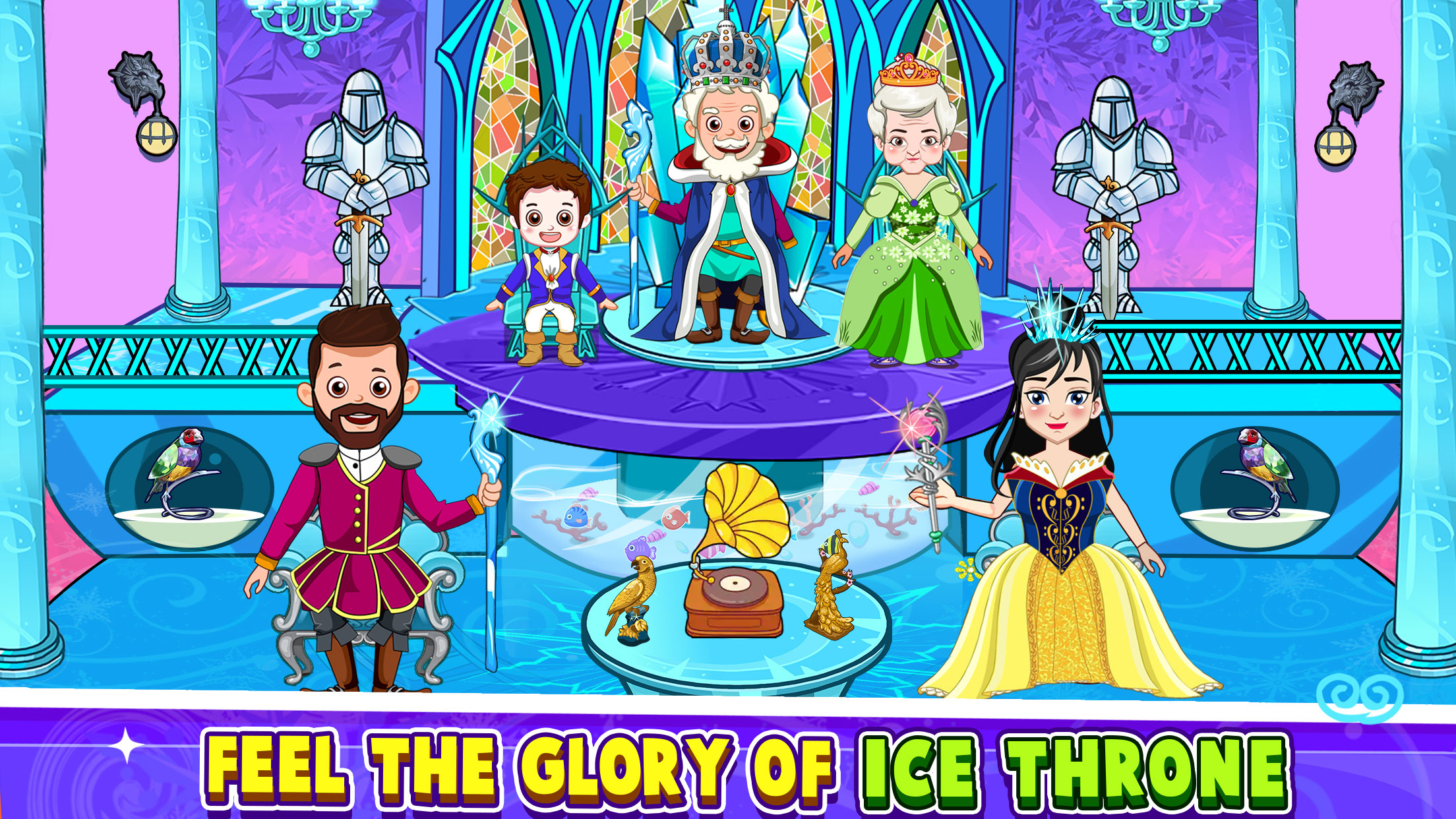 اسکرین شات 1 برنامه My Mini Town-Ice Princess Game